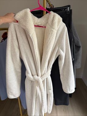 UGG Cream Sherpa Hooded Robe